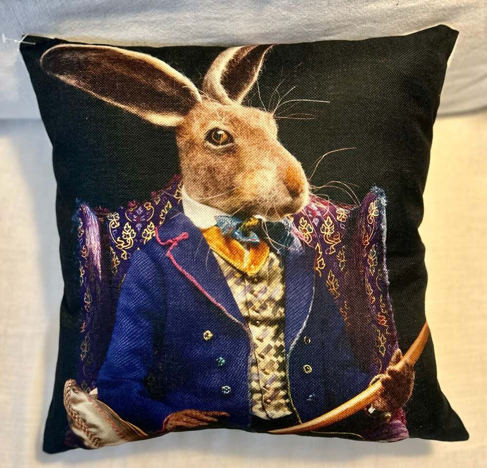 Pikko Home The Gentlemen'S Club Digital Printed Ribbed Polyester  Throw Pillow